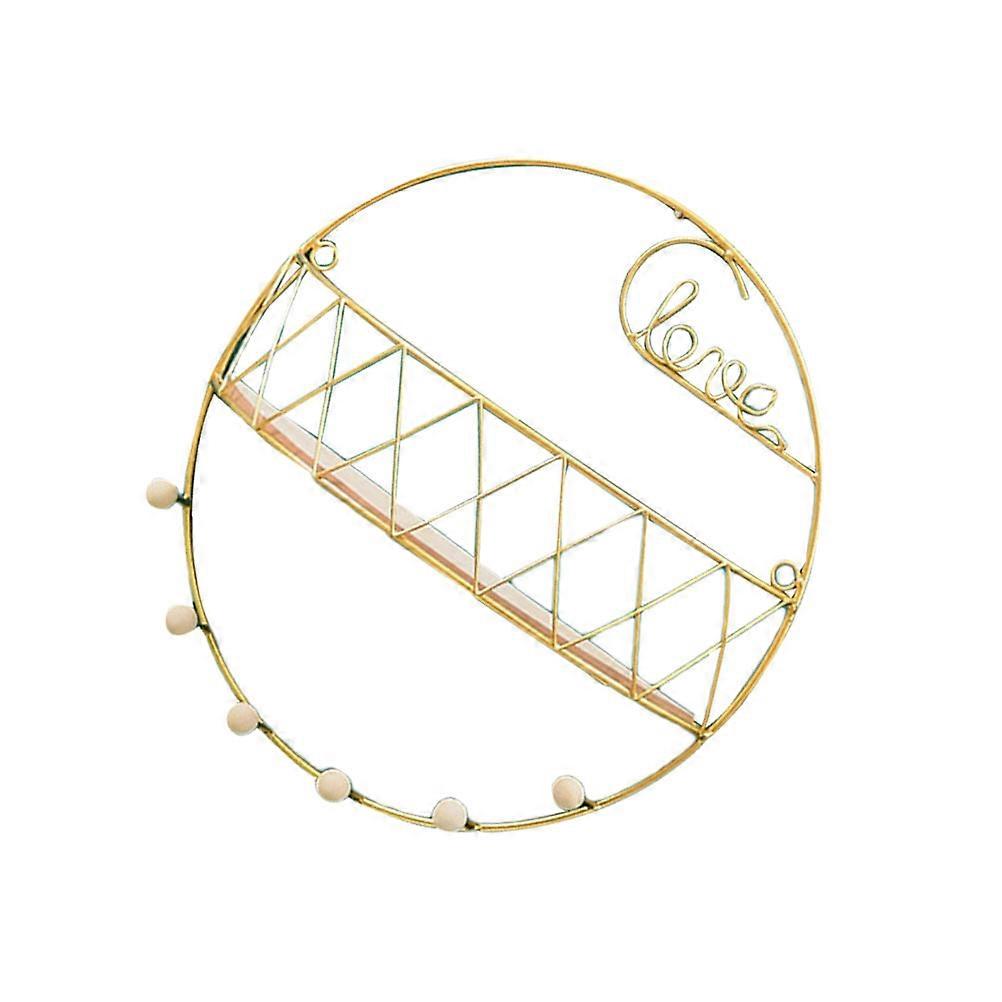 Decorative Storage Rack Iron Hanging Shelf for Storage 1Pcs Wall-Mounted Basket