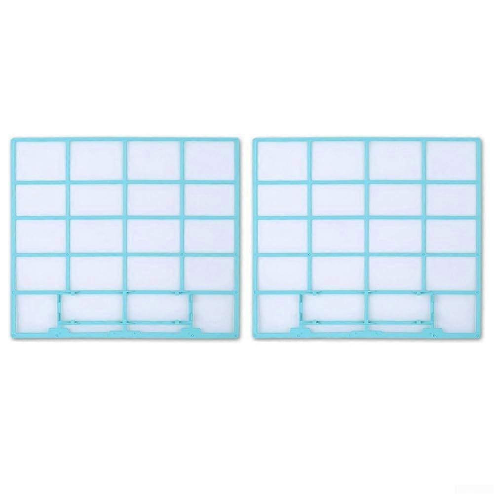 2pcs Hanging Air Conditioner Dust Filter Mesh for Indoor Split AC, Reusable Durable Plastic, Easy Install