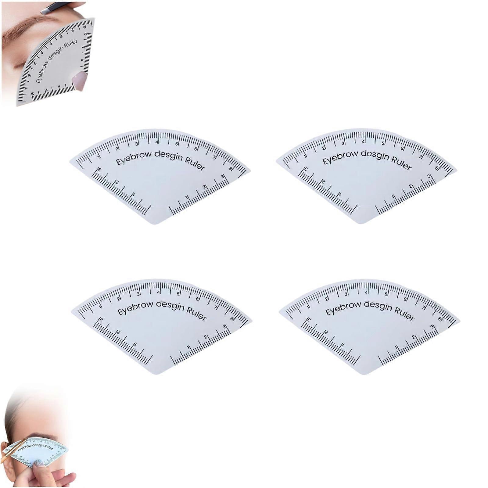 Eyebrow Stencil Kit for Precise Brow Shaping and Symmetrical Design, Reusable 4PCS