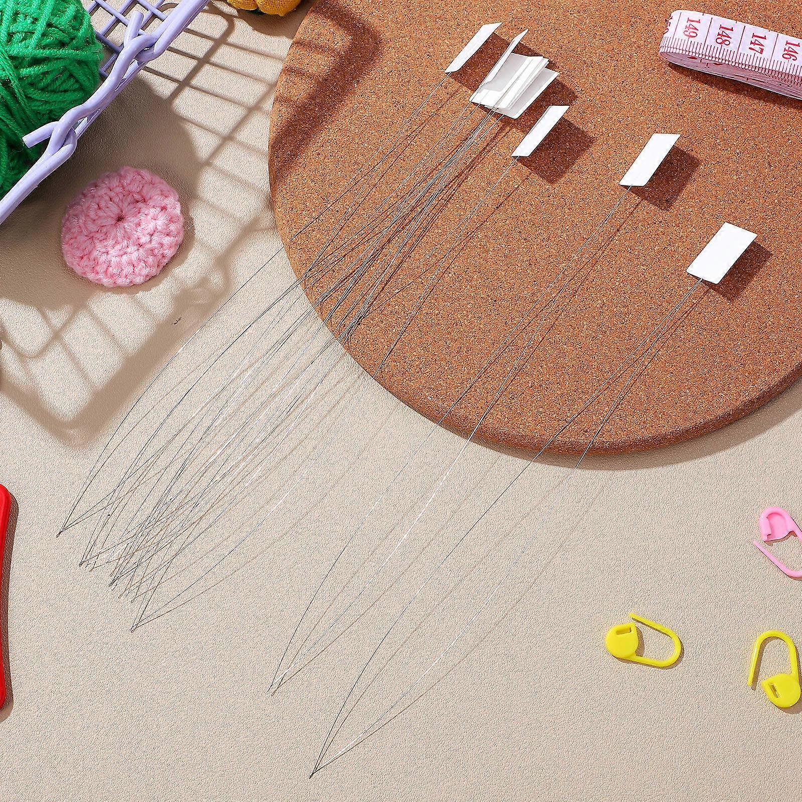 Beading Needle Threaders for Embroidery DIY Handmade 10Pcs White Wire