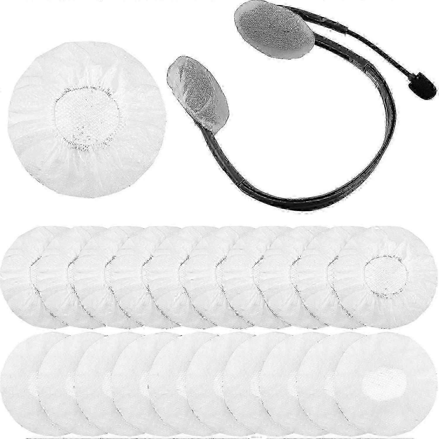 100-Pack Disposable Headphone Ear Covers - 6.5cm