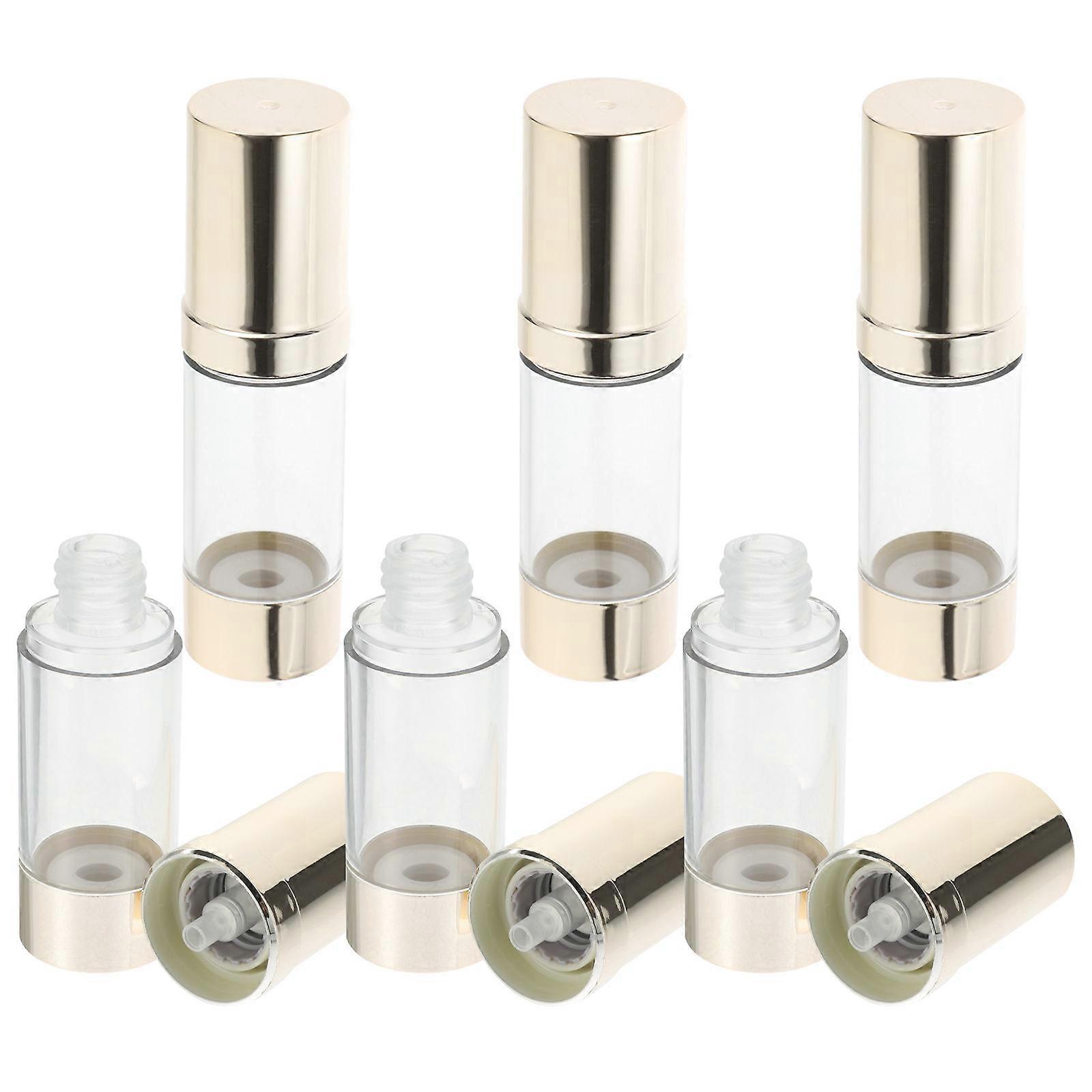 Cosmetic Pump Bottle for Storage Use Refillable Airless Dispenser 18Pcs