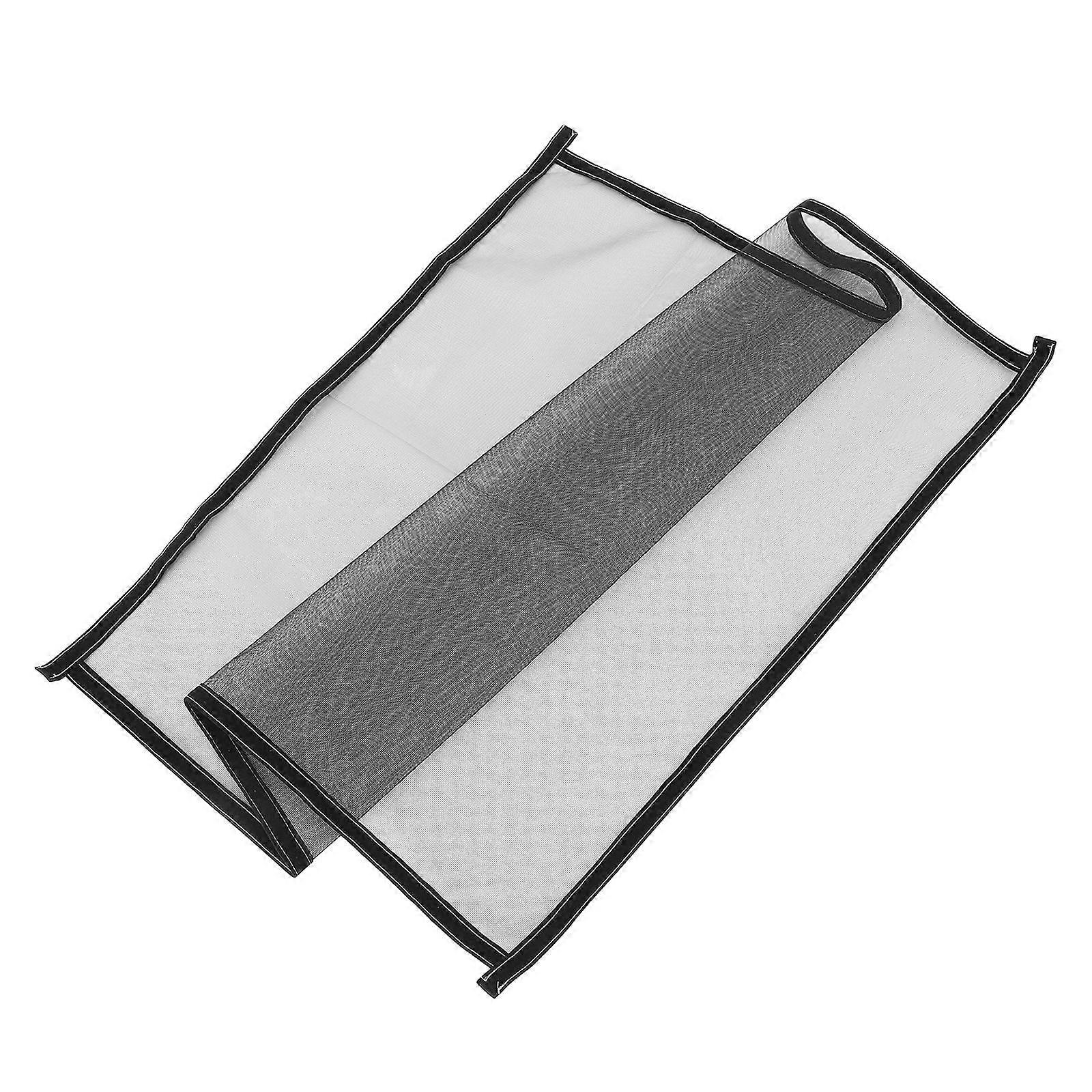 Adjustable Window Screen Mesh for Pets 4Pcs Self Adhesive Black Net