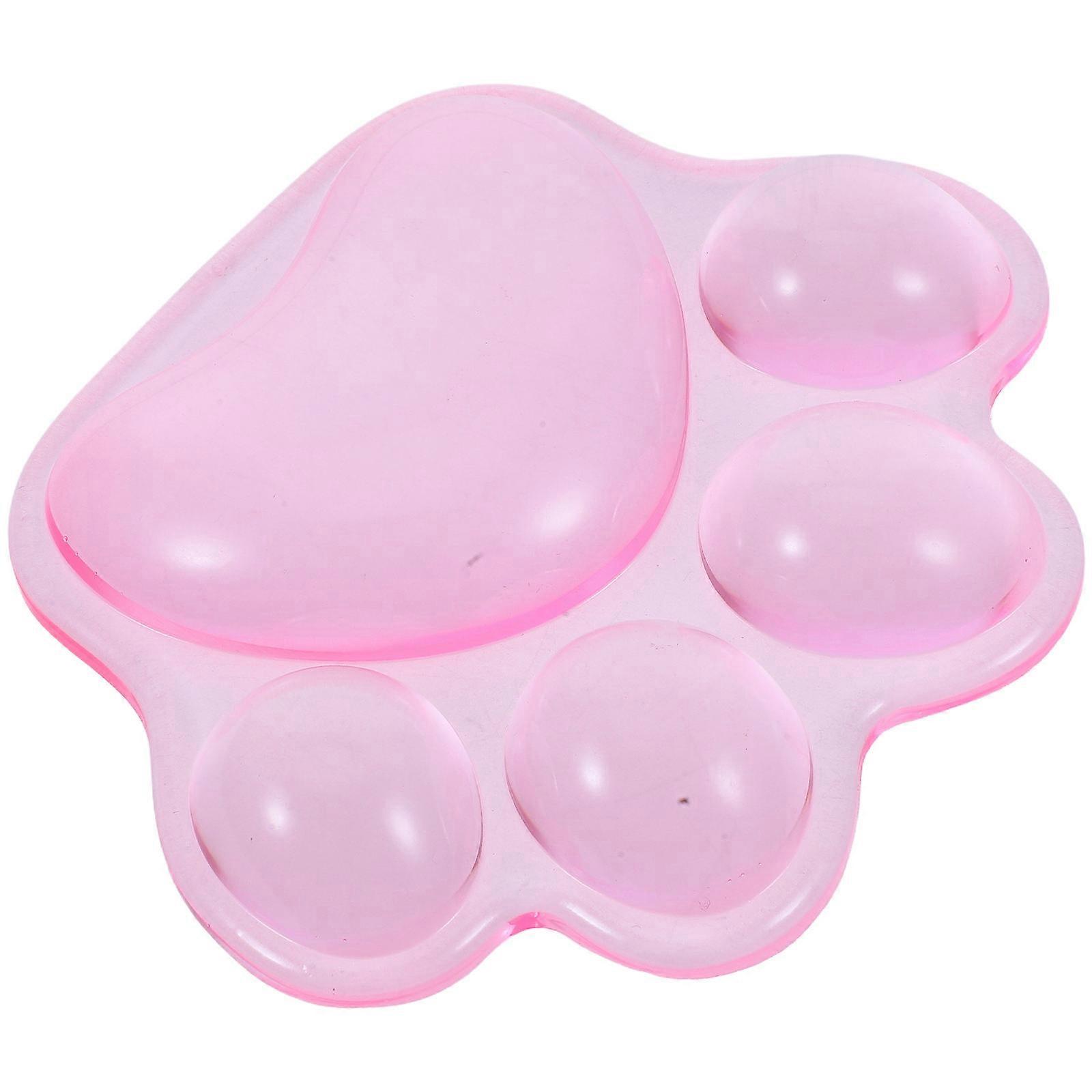 Pink Cat Paw Wrist Rest Silicone Pad for Computer Mouse