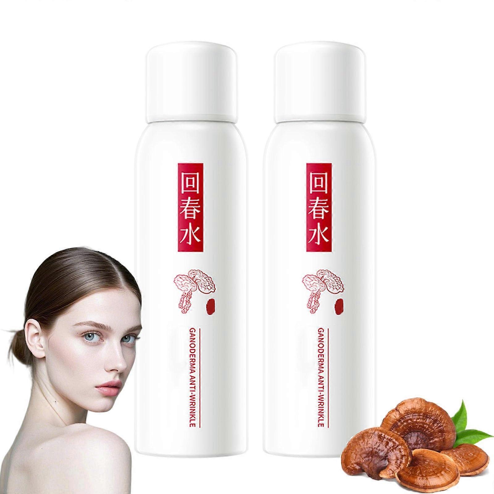Anti Aging Serum Spray with Ganoderma for Deep Hydration and Face Firming AntiWrinkle Care 2PCS
