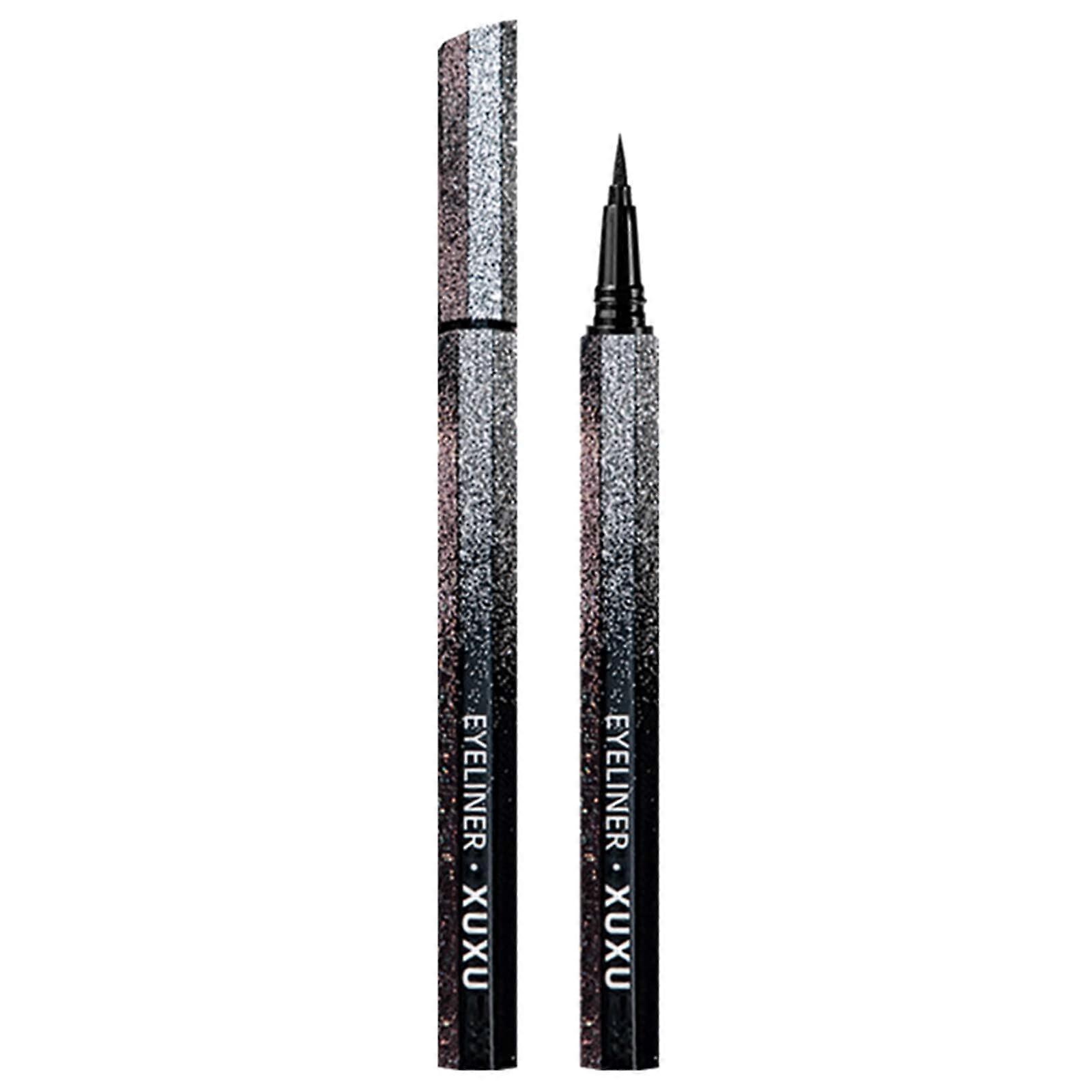 Brown Glitter Liquid Eyeliner with Precise Tip, Long Lasting Quick Dry Neutral Eye Makeup 2ml