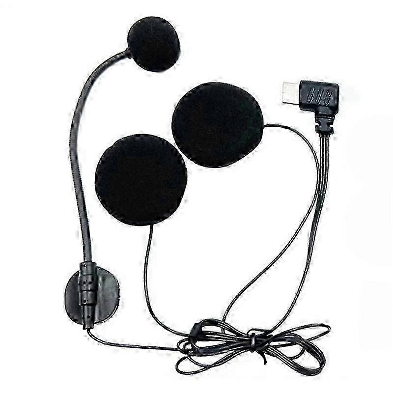 Type-C Elbow Motorcycle Half Helmet Intercom Headset Microphone