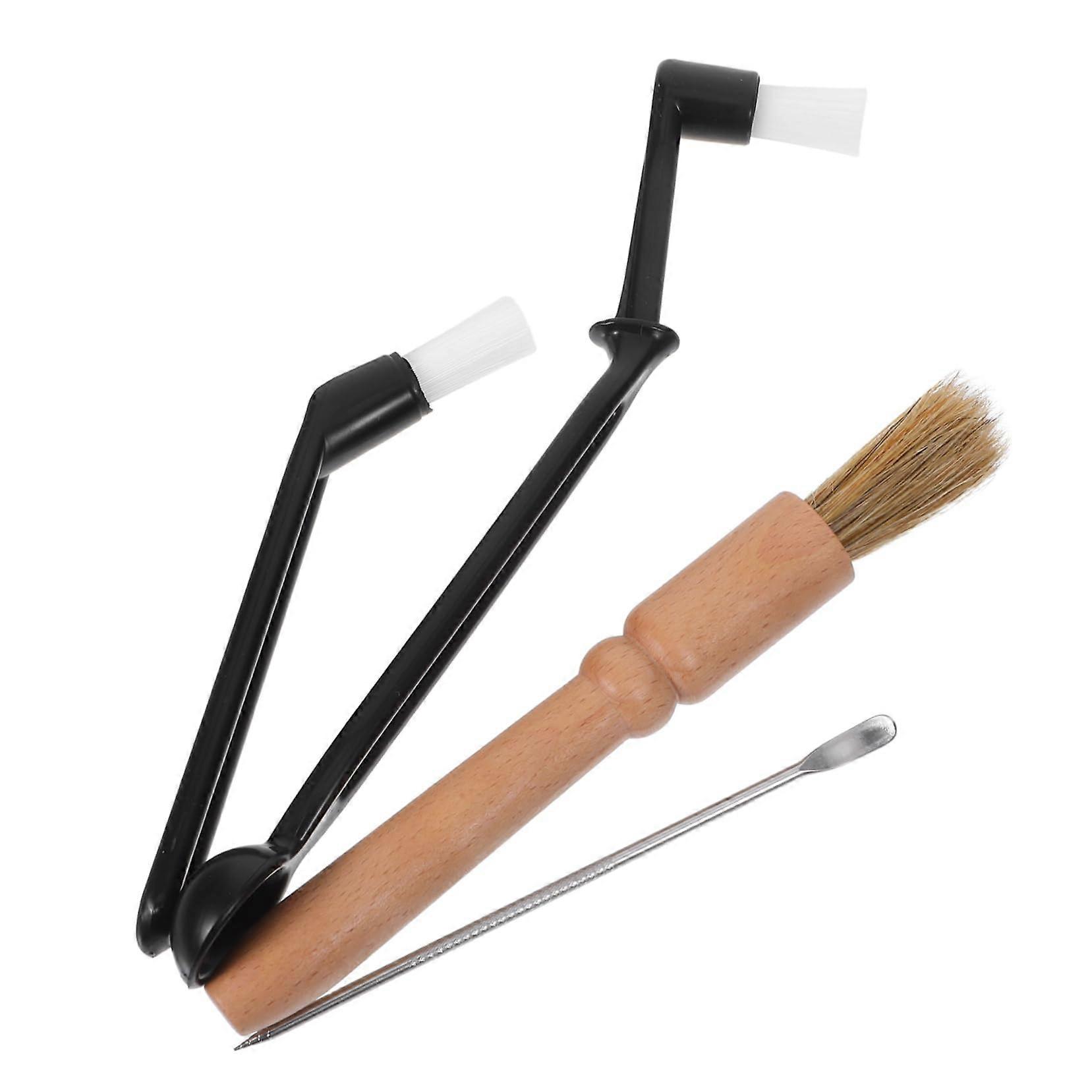 Coffee Machine Cleaning Brush Set with Ergonomic Handle, MultiSize Bristles for Espresso Makers