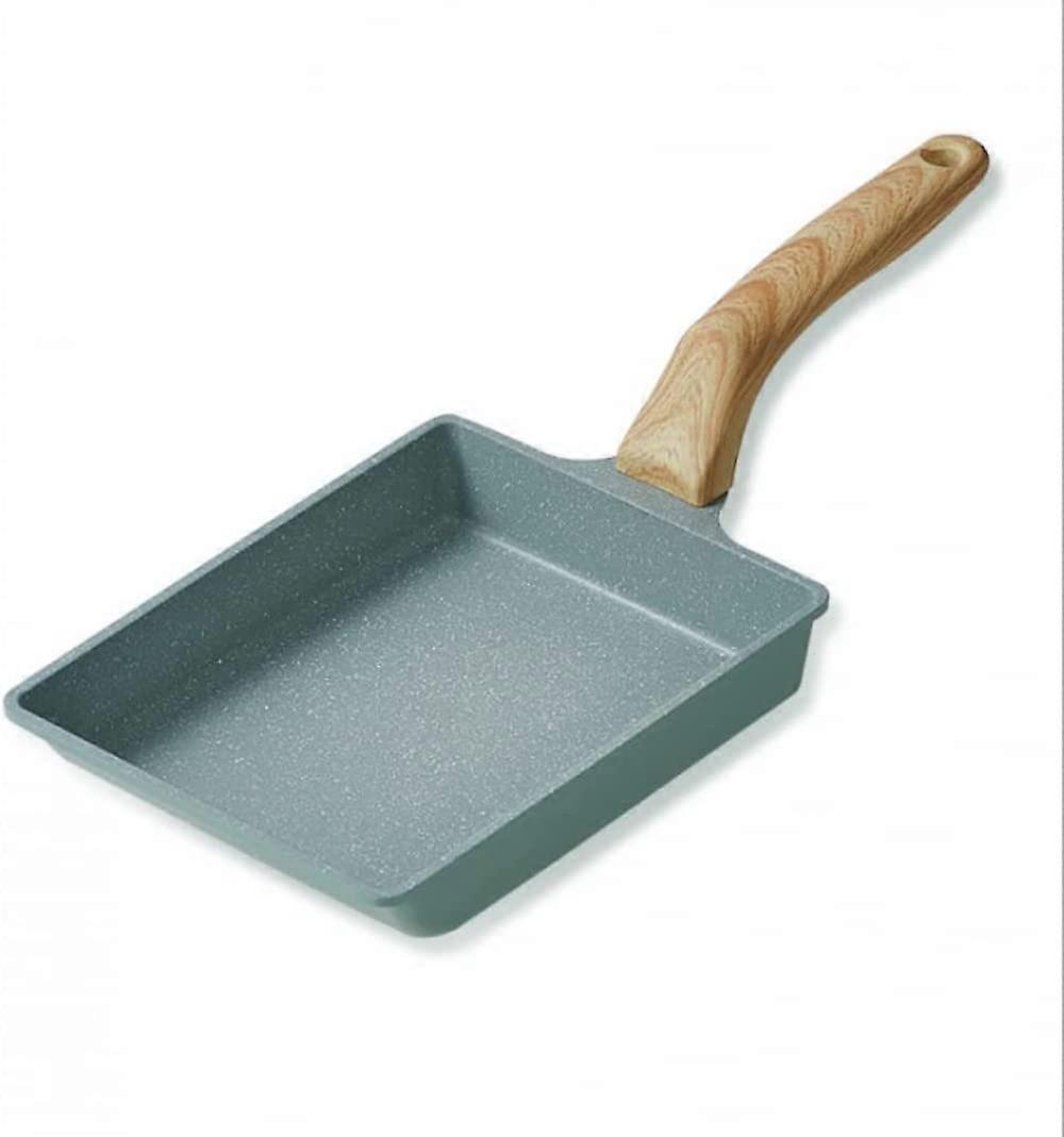 Square Mini Non Stick Frying Pan for Eggs and Omelettes, MultiPurpose Breakfast Cookware
