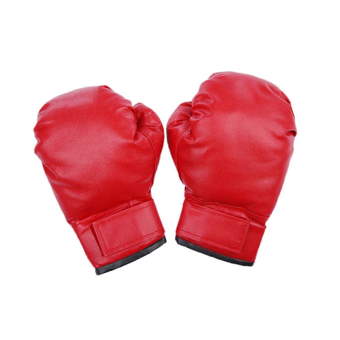 Kickboxing Gloves with Padding Breathable Mesh Adjustable Wrist Wrap PU Leather for Martial Arts Training