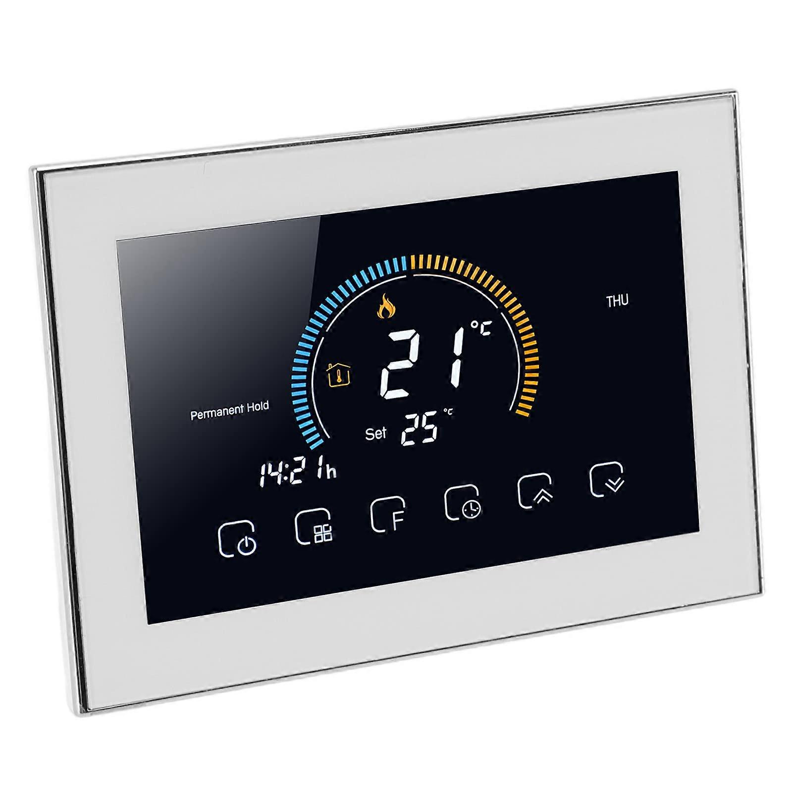 Smart Thermostat with WiFi and Voice Control, Programmable LCD Display, Power Outage Memory
