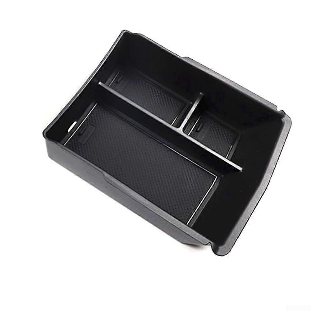 Car Armrest Organizer with Center Console Storage Box for SONG Plus DMI EV, Black ABS