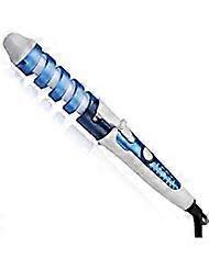 Curling Wand Spiral Curling Iron for Consistent Defined Curls with Easy Grip Handle Blue