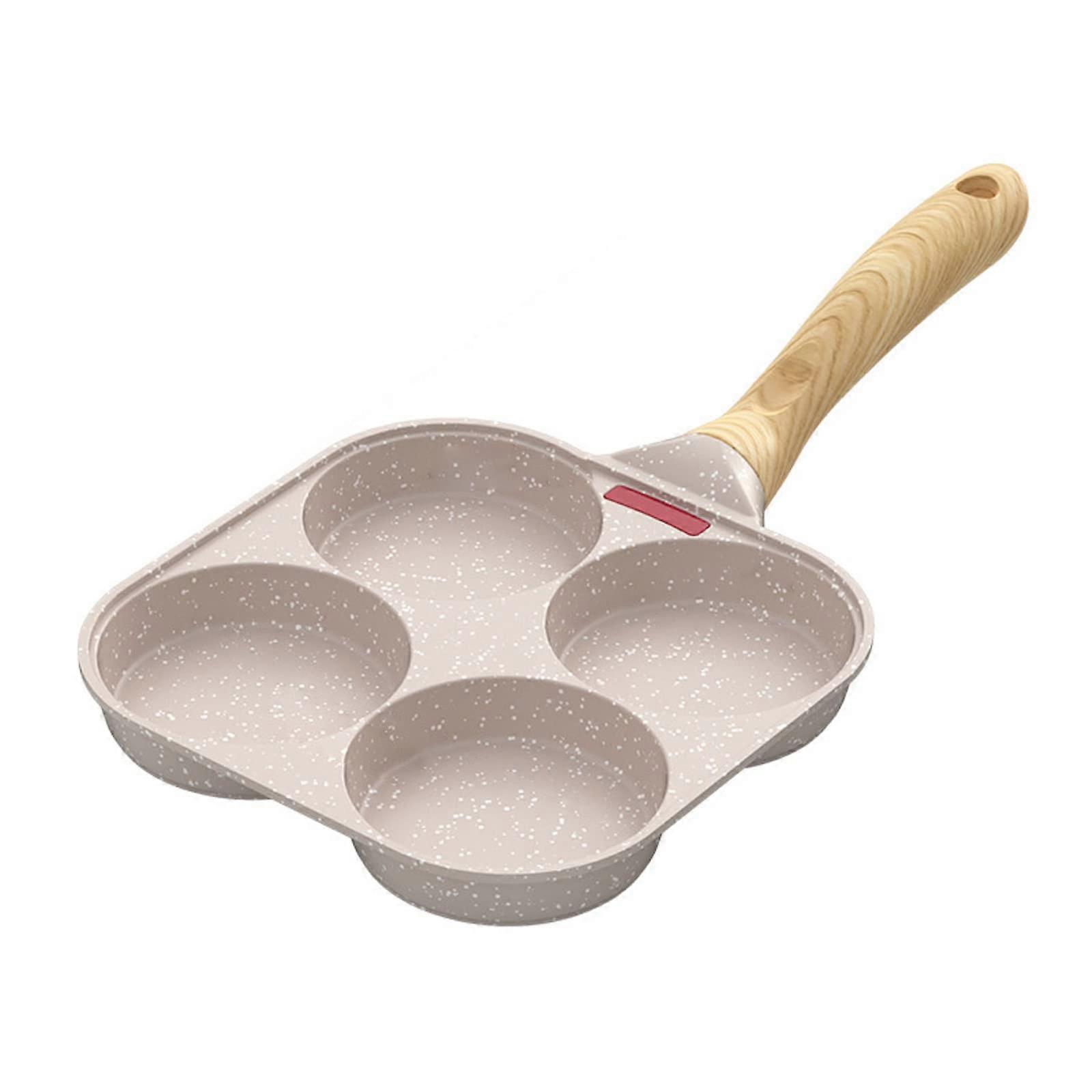 4 Cup Pancake Maker Non Stick Frying Pan with Multi Section Design for Breakfast Cooking White