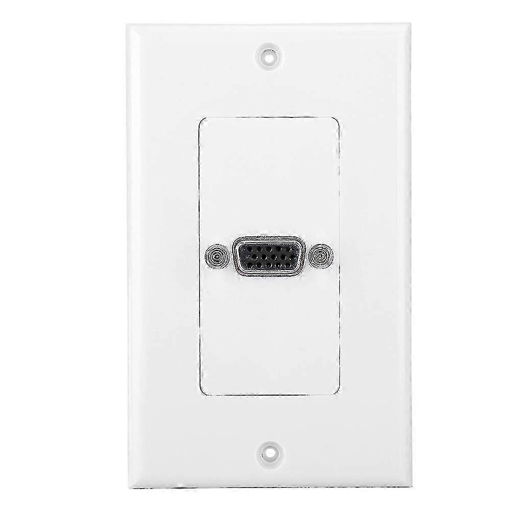 VGA Socket Wall Mount Panel Adapter Wall Socket ABS Material