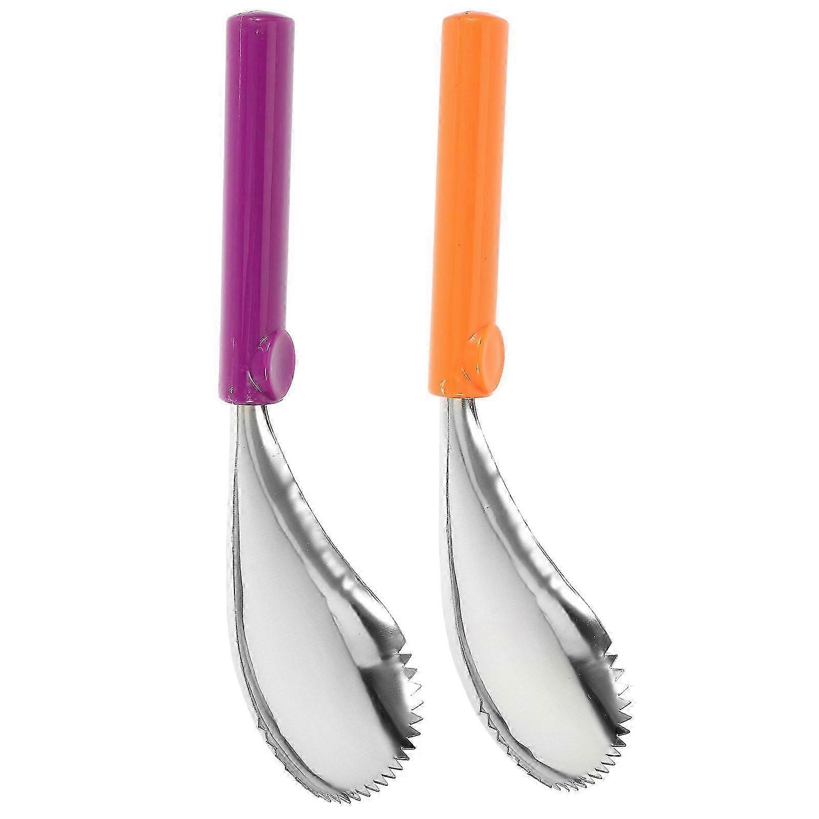 Pumpkin Core Removing Tool Stainless Steel Kitchen Spoon 2Pcs