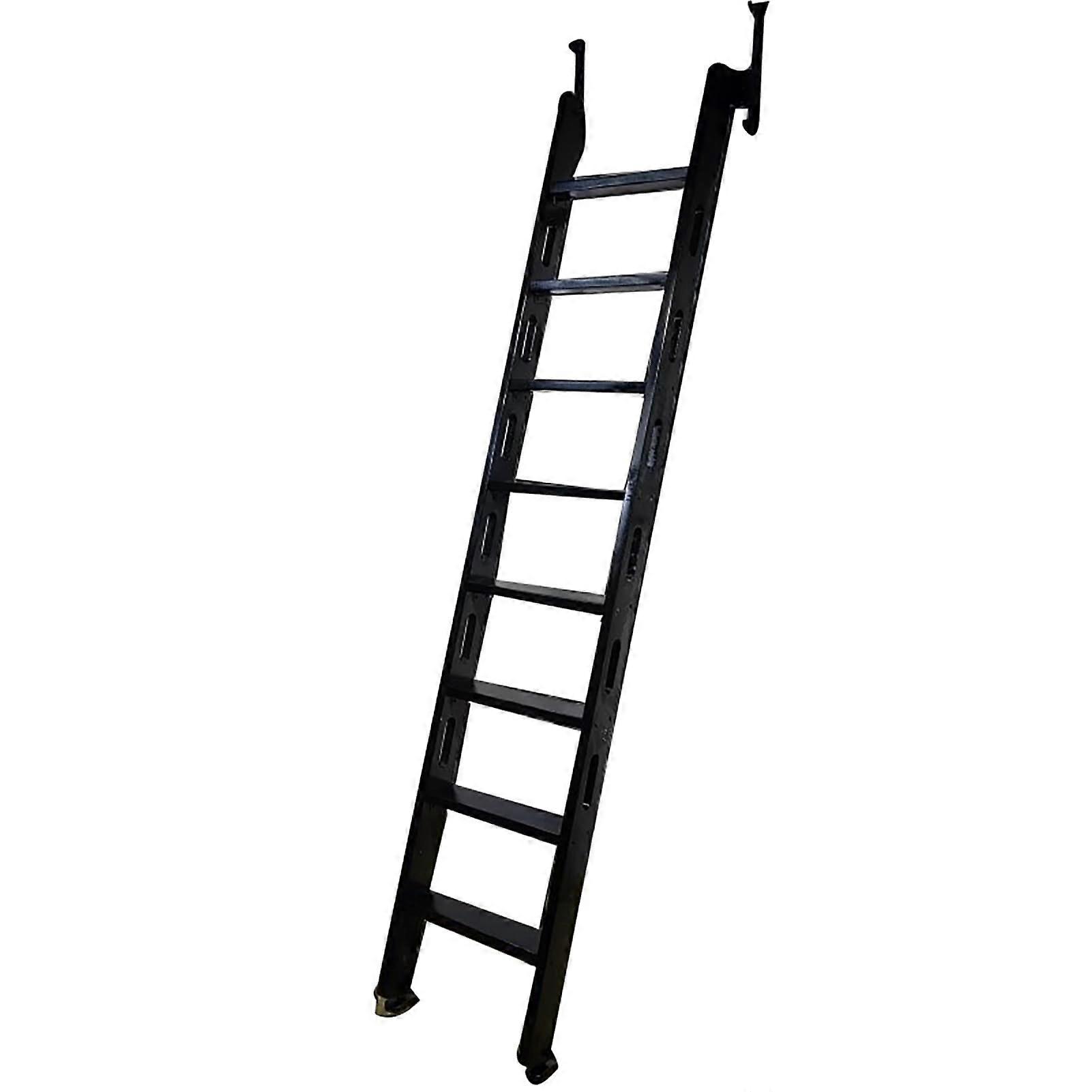 Wooden Attic Ladder 7 Steps Retractable Loft Ladder Solid Wood SpaceSaving Easy Installation