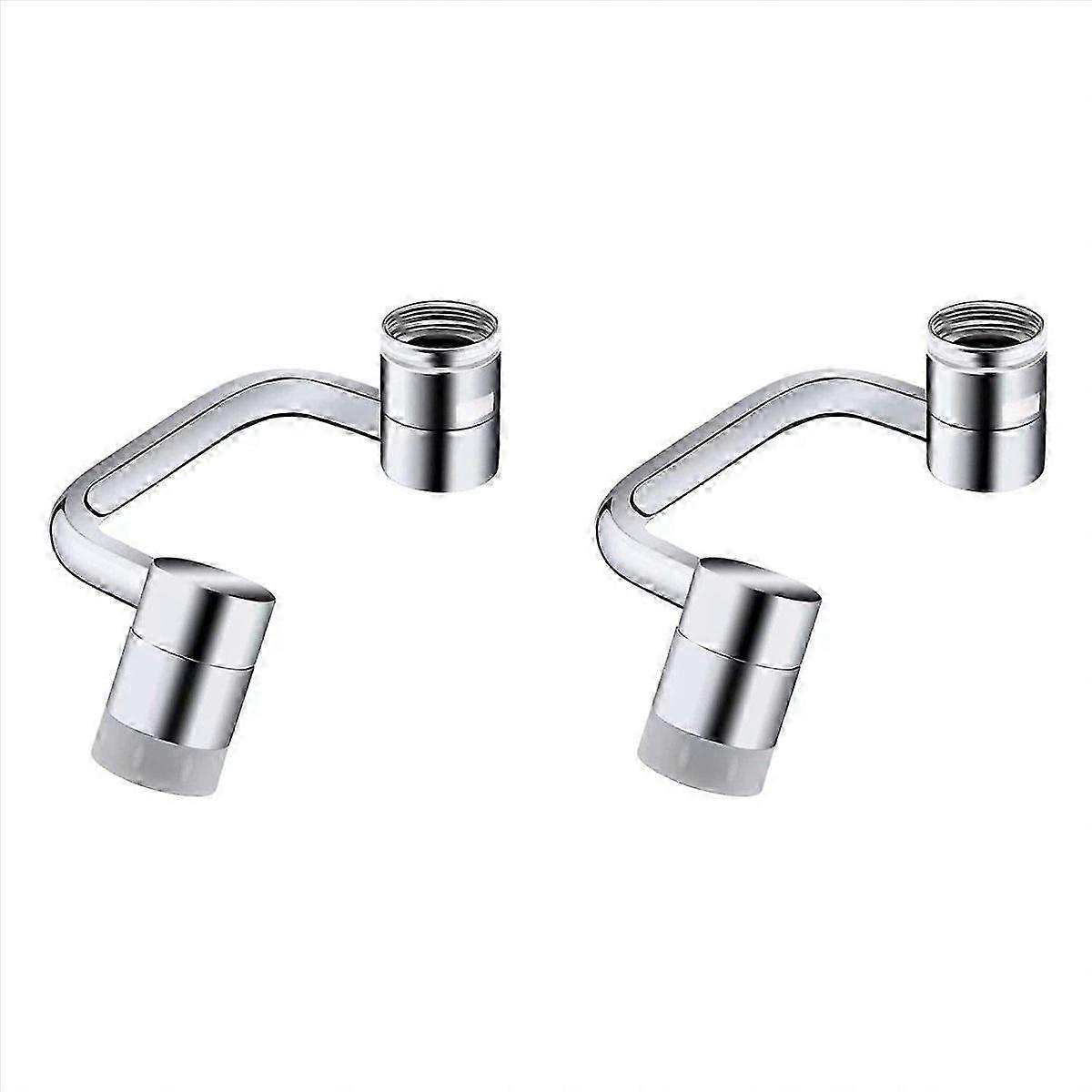 2X Universal 1080 Rotating Faucet Extender Aerator, Solid Brass Universal Splash Filter Faucet