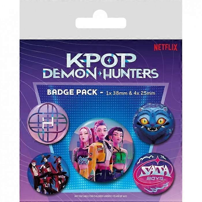 K-Pop Dämonenjäger-Anstecker (5er-Pack)