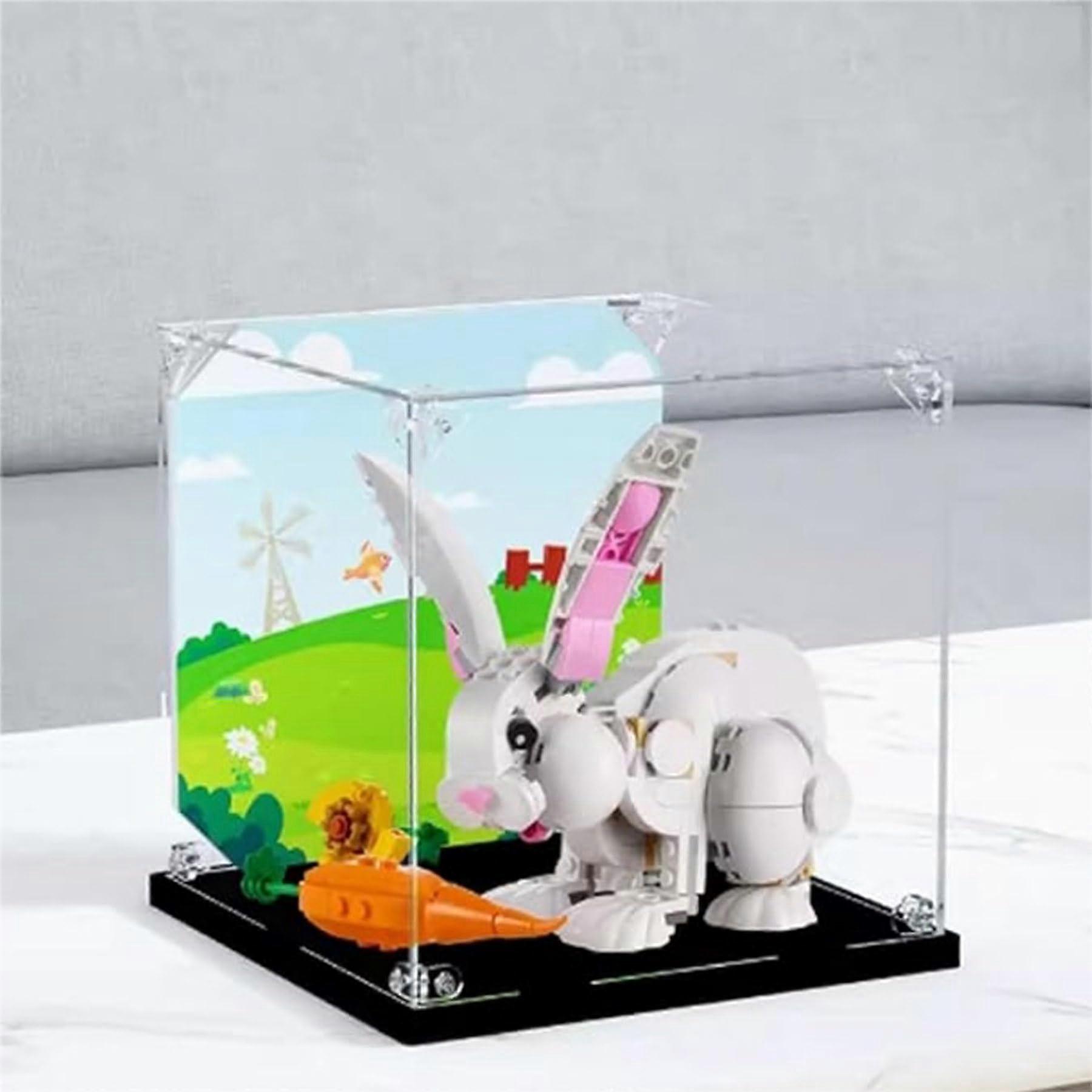 Acrylic Display Case for  31133, Dustproof Clear Showcase with Black Base, Easy Assembly