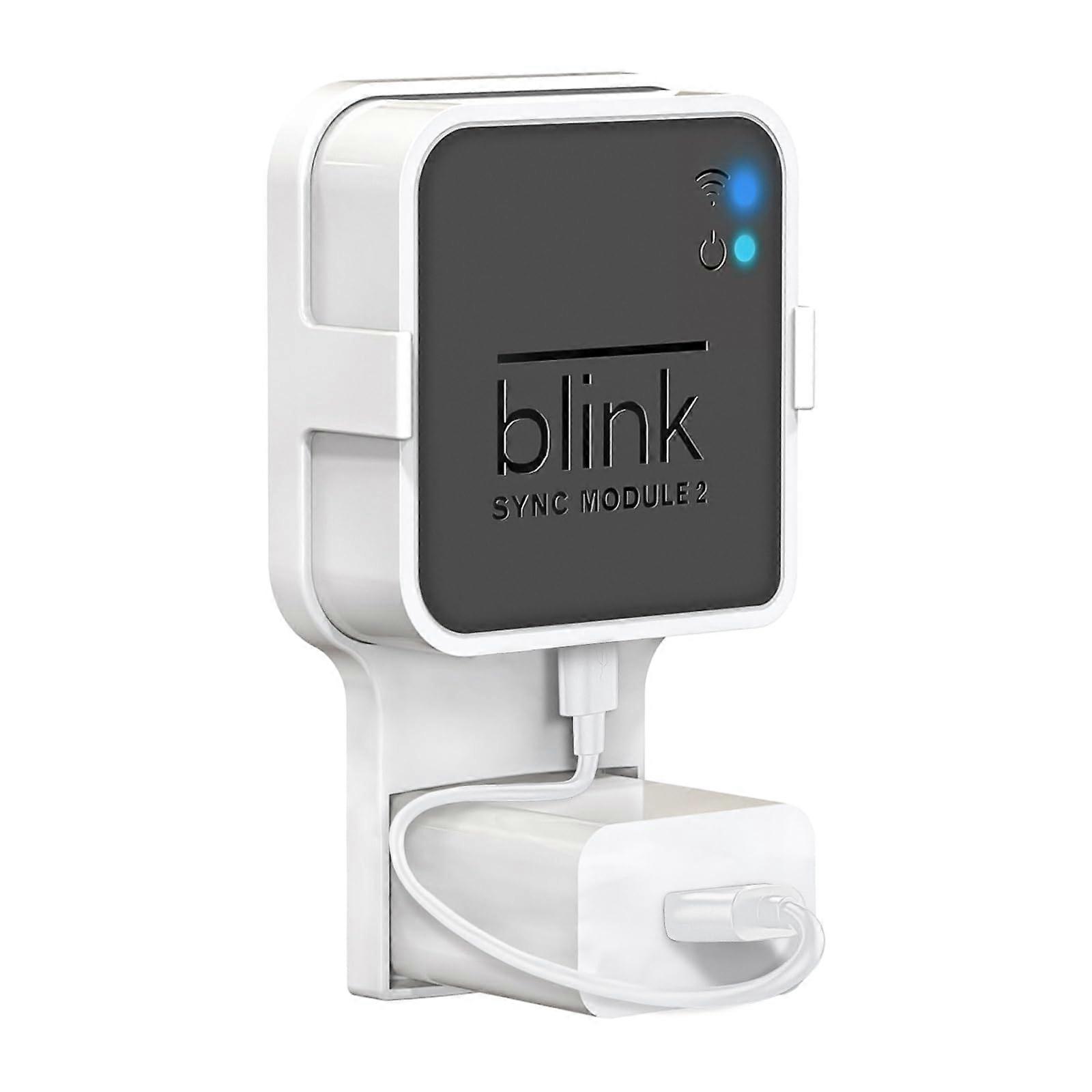 Wall Mount for Blink Sync Module 2 with Short Cable, Secure Bracket for Blink Outdoor Camera