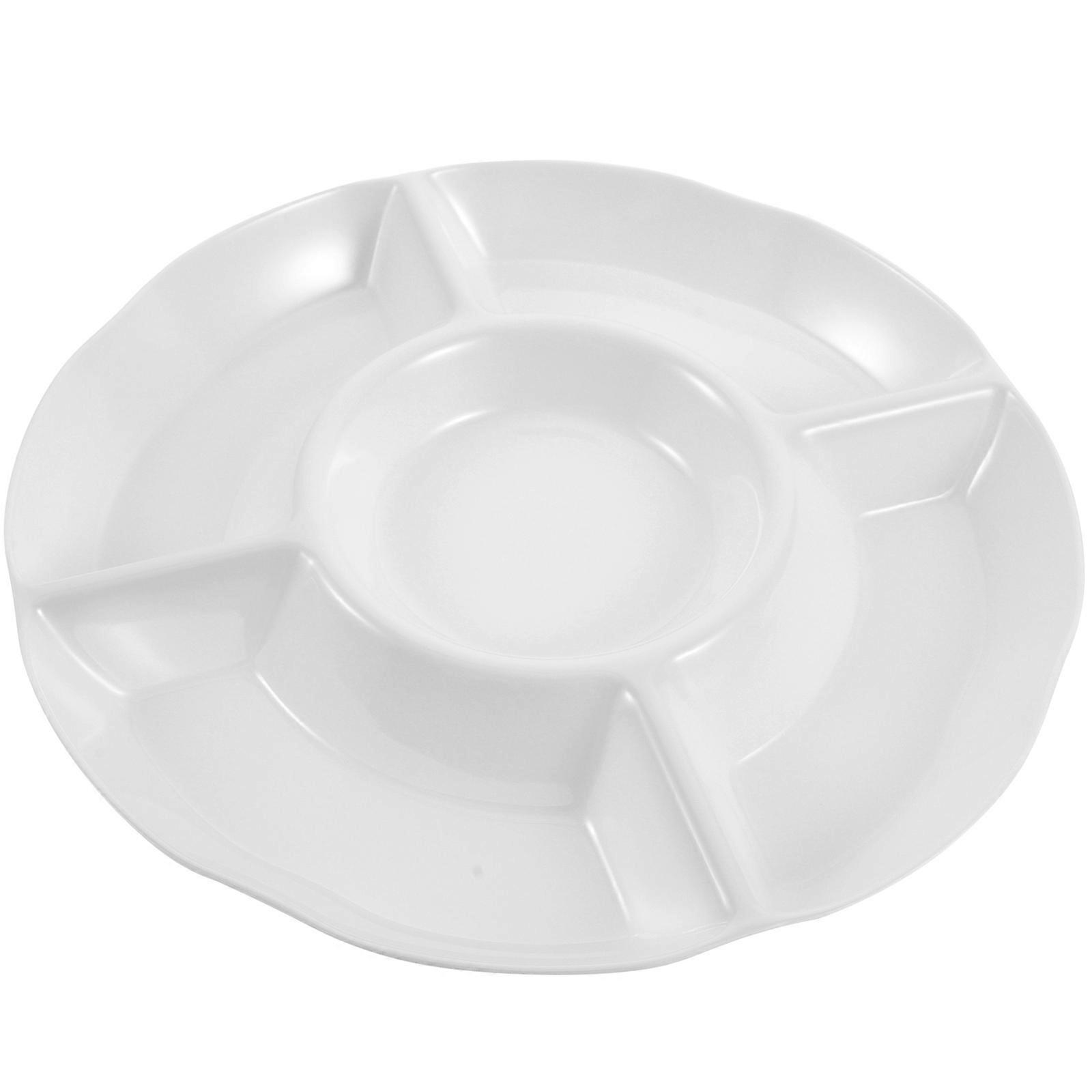 Fruit Serving Tray Divided Tray Appetizer Dish Hotels 1Pcs