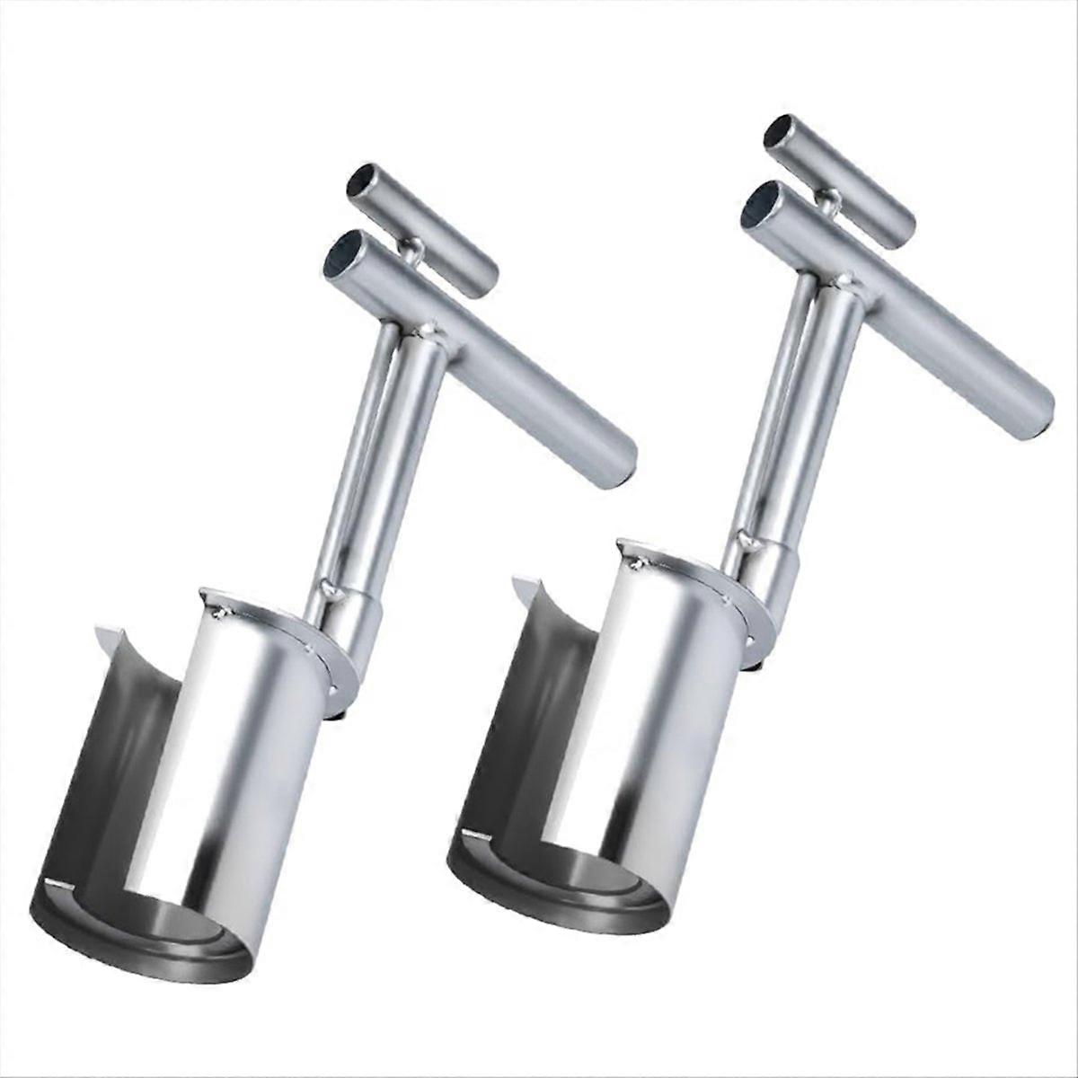 2PCS Bulb Planter Tool Stainless Steel Seed Planter