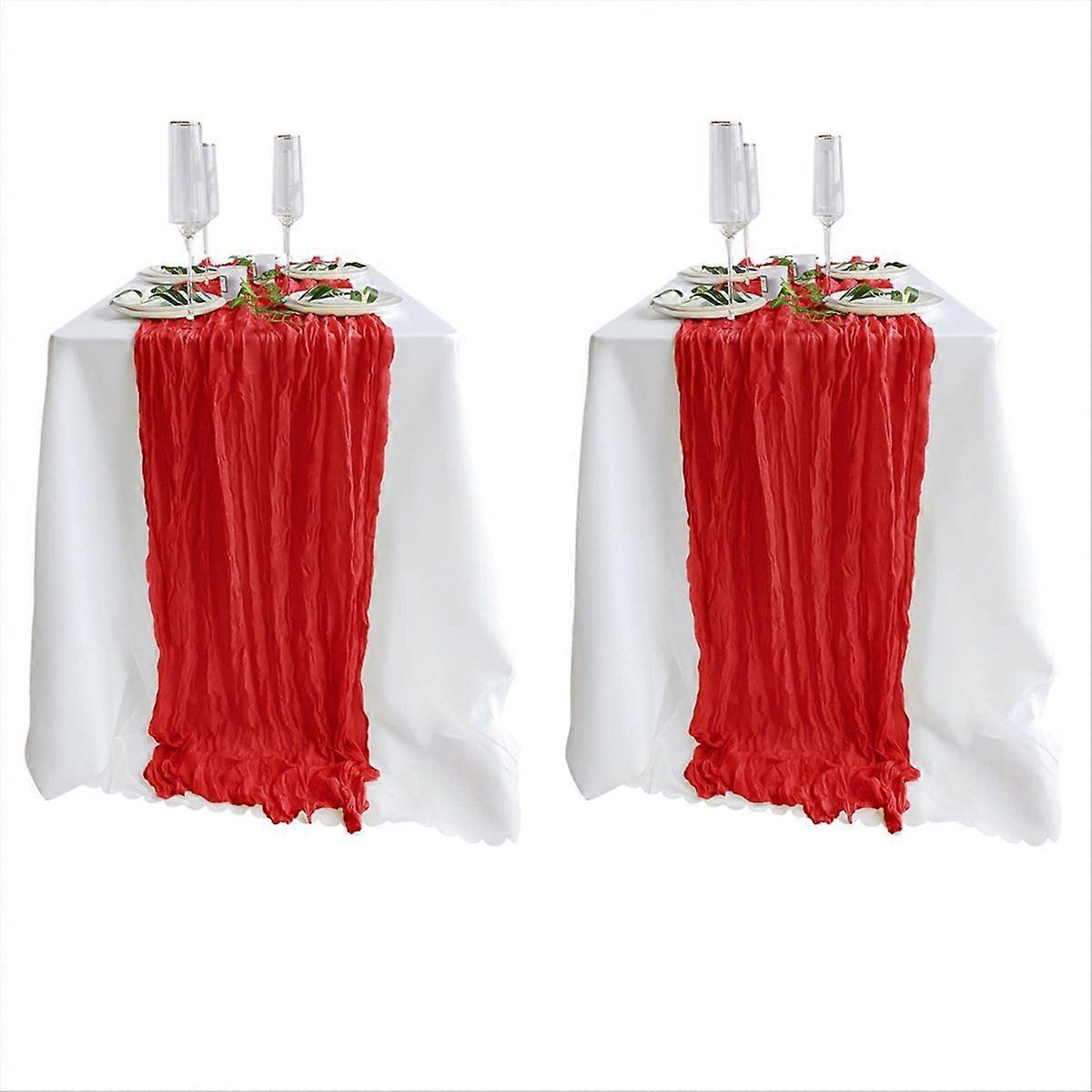 2 Pack Red Cheesecloth Table Runners
2 Pack Boho Cheese Cloth Table Runner