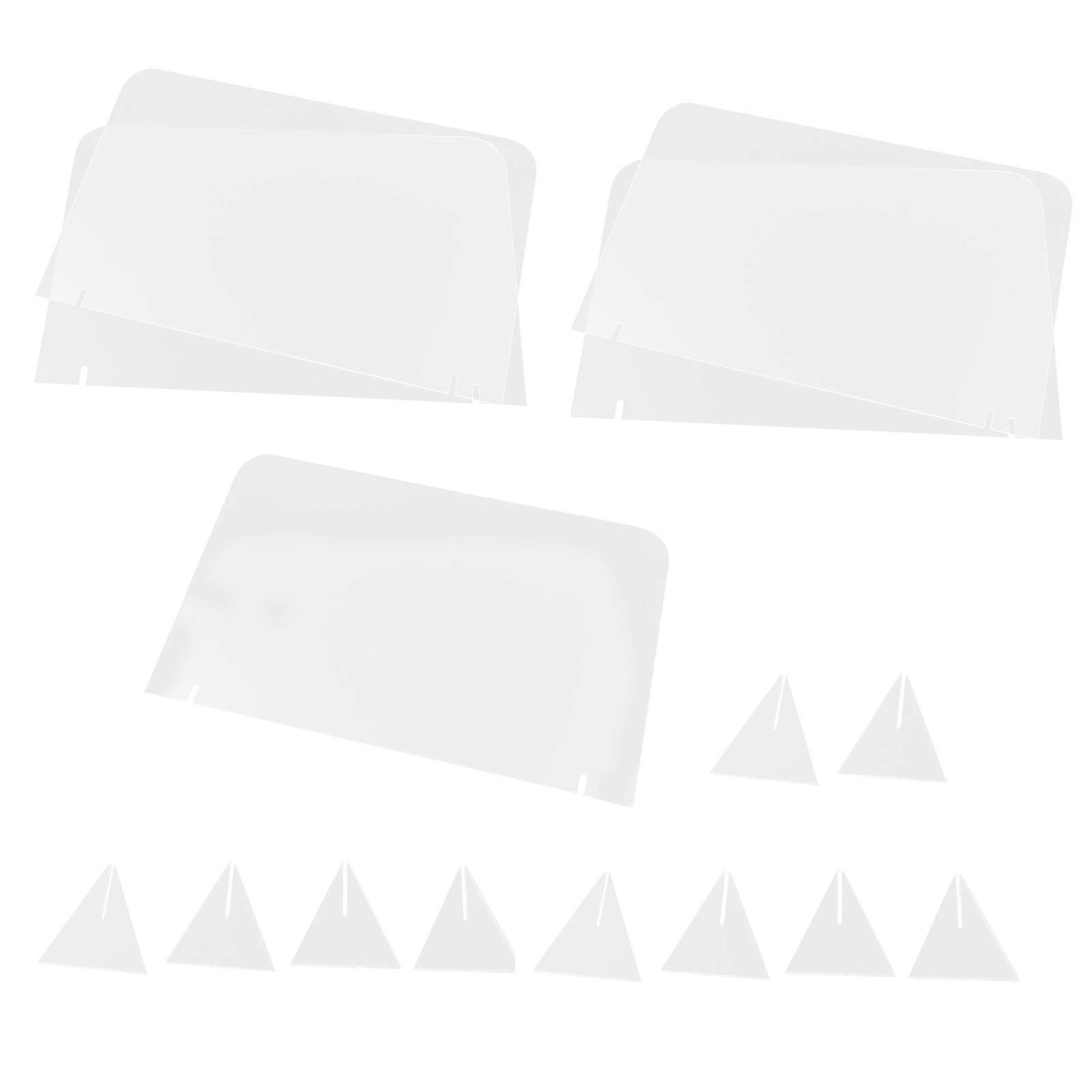 Transparent Writing Acrylic Boards for Office 5Pcs Simple Desktop Message Boards