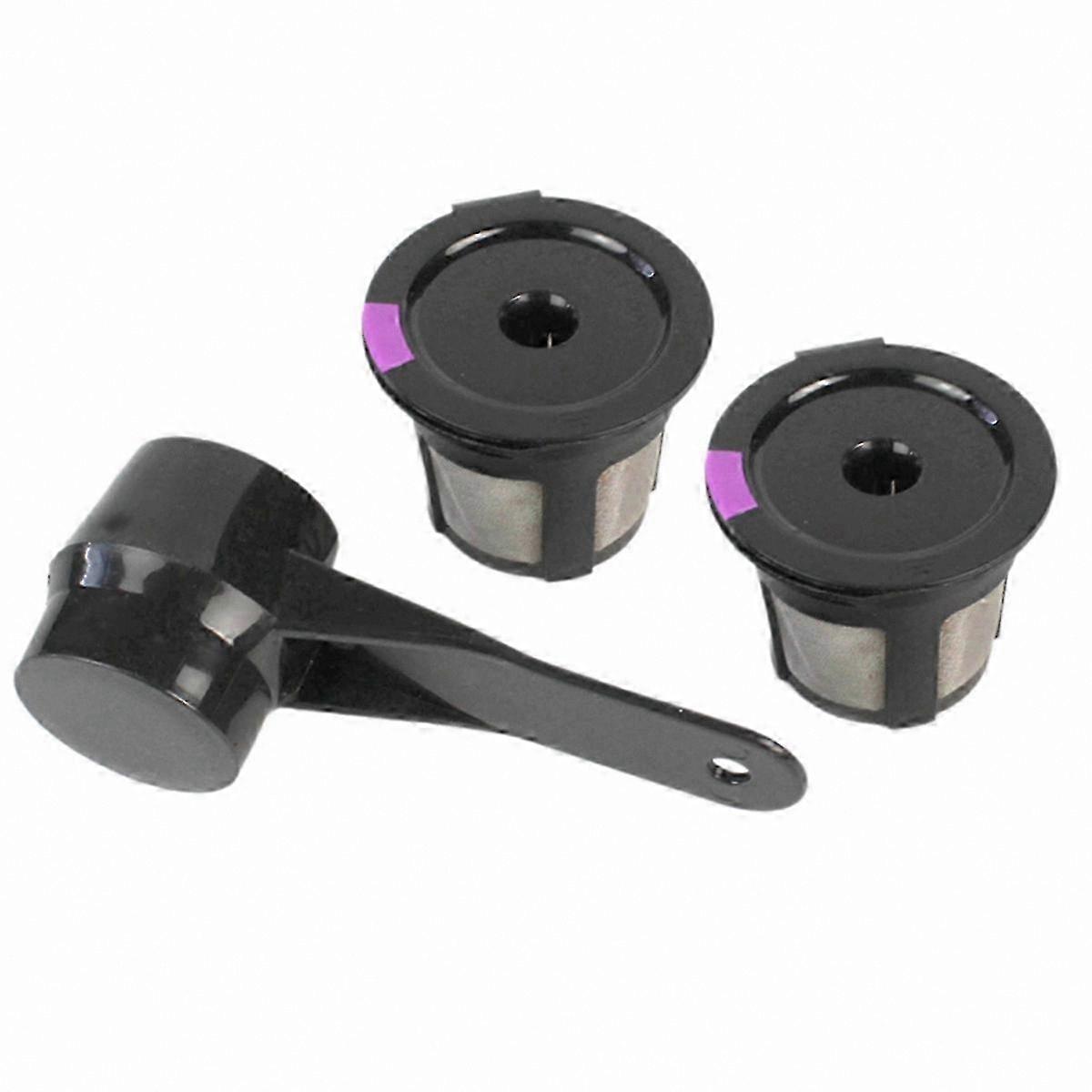2-Pack Refillable Coffee Pods with Spoon for Capsule Machines