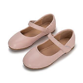 Rosa Mädchensandalen für 2,5–3 Jahre, verstellbarer Riemen, einfarbig, Leder, geschlossene Zehenpartie – Sommer, Party, Schule, Strand, Hochzeit, Geburtstag, Prinzessin