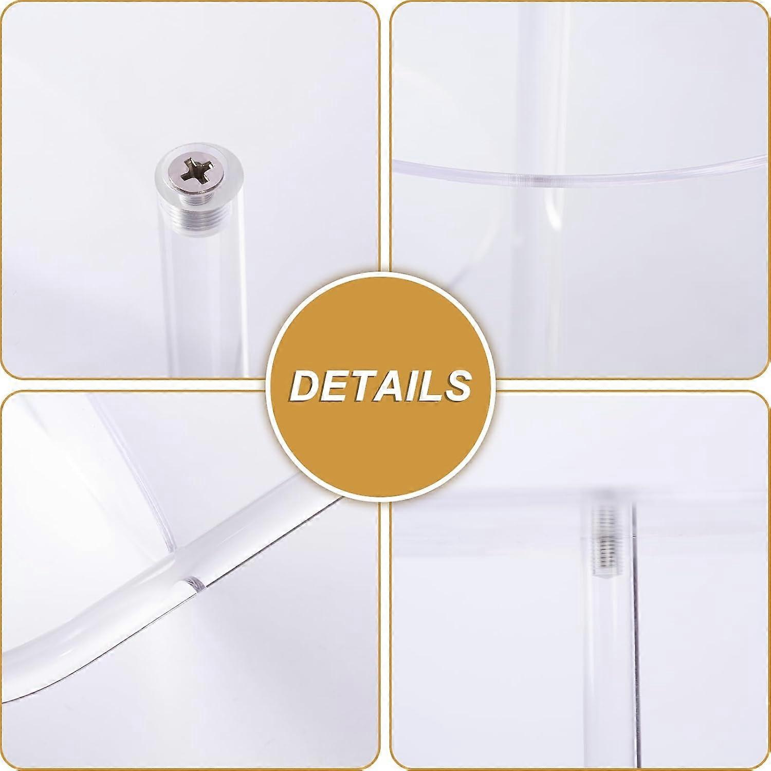 Two-piece double-layer transparent acrylic cake stand set
