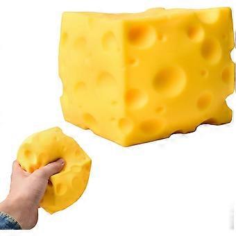 Easy Sqweezy Super Cheesy,Giant Squishy Cheese Block, Jumbo Squeeze Cheeses, Yellow Rebounding Squishy Cheesess for Stress Relief, Sensory / Fidget No