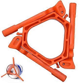 Camping Gas Canister Stand with Triple NonSlip Grooves, Folding Stove Tank Holder for Outdoor Cooking