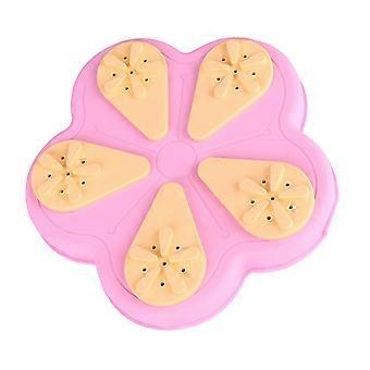 Uniek hondensnoeppuzzelspeelgoed voor katten, vertraagt ​​het eten voor een betere gezondheid, voorkomt obesitas, draait rond en is een verrijkingselement. Roze