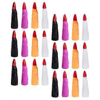 40pcs Halloween Decorative Finger Sleeves DIY Fake Finger Covers Halloween Supplies