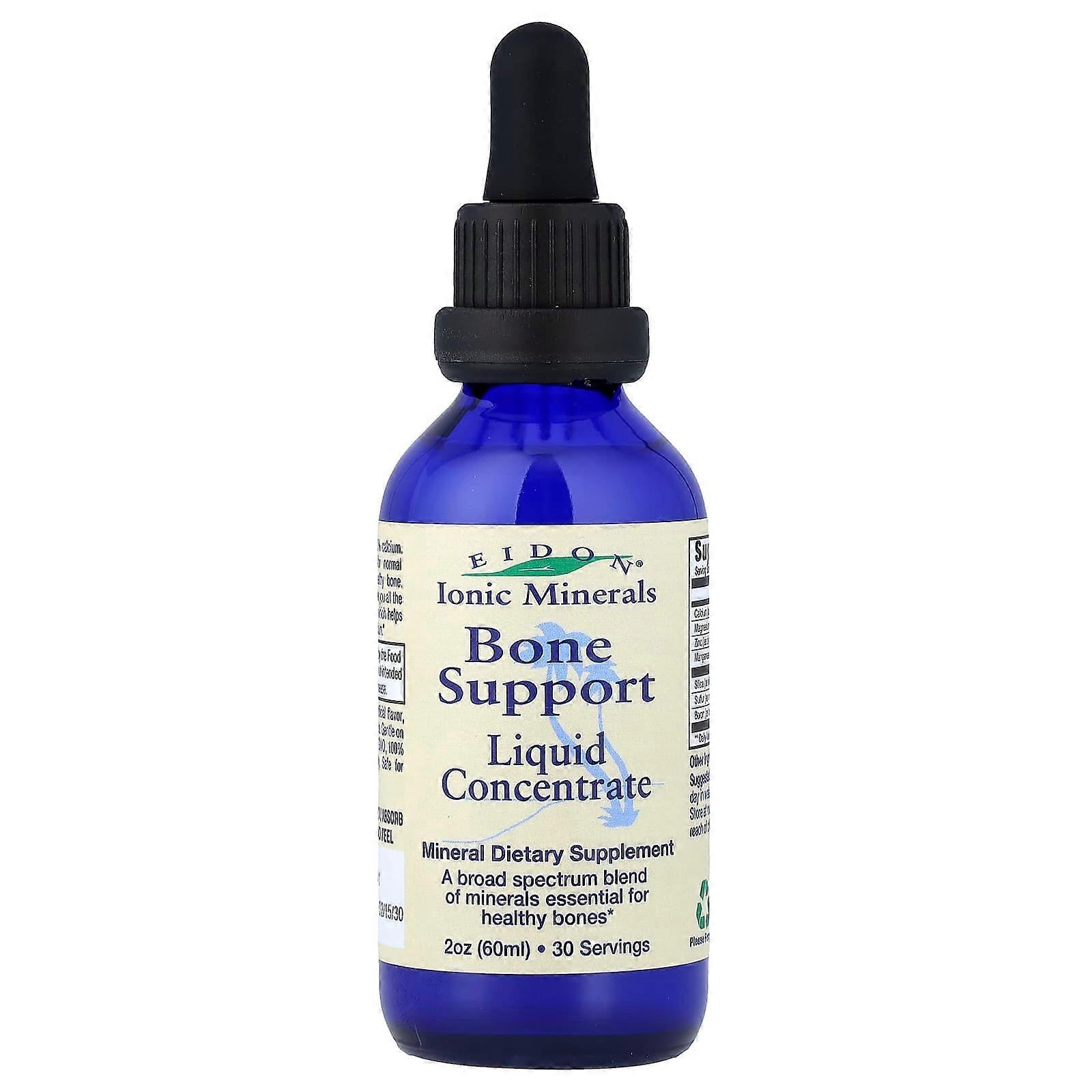 Eidon Mineral Supplements, Ionic Minerals, Bone Support, Liquid Concentrate, 2 oz (60 ml)