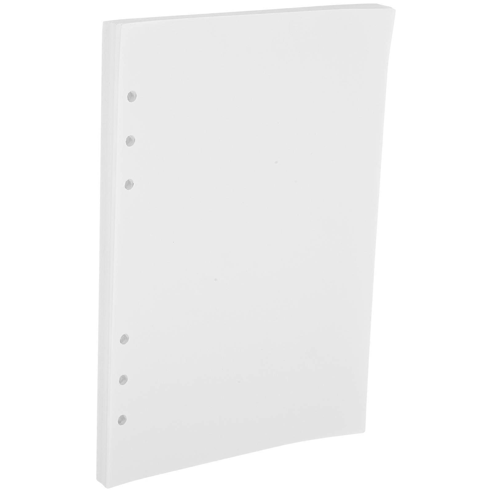 A5 Paper Refill Notebook Inserts for Daily Use 80 Sheets White