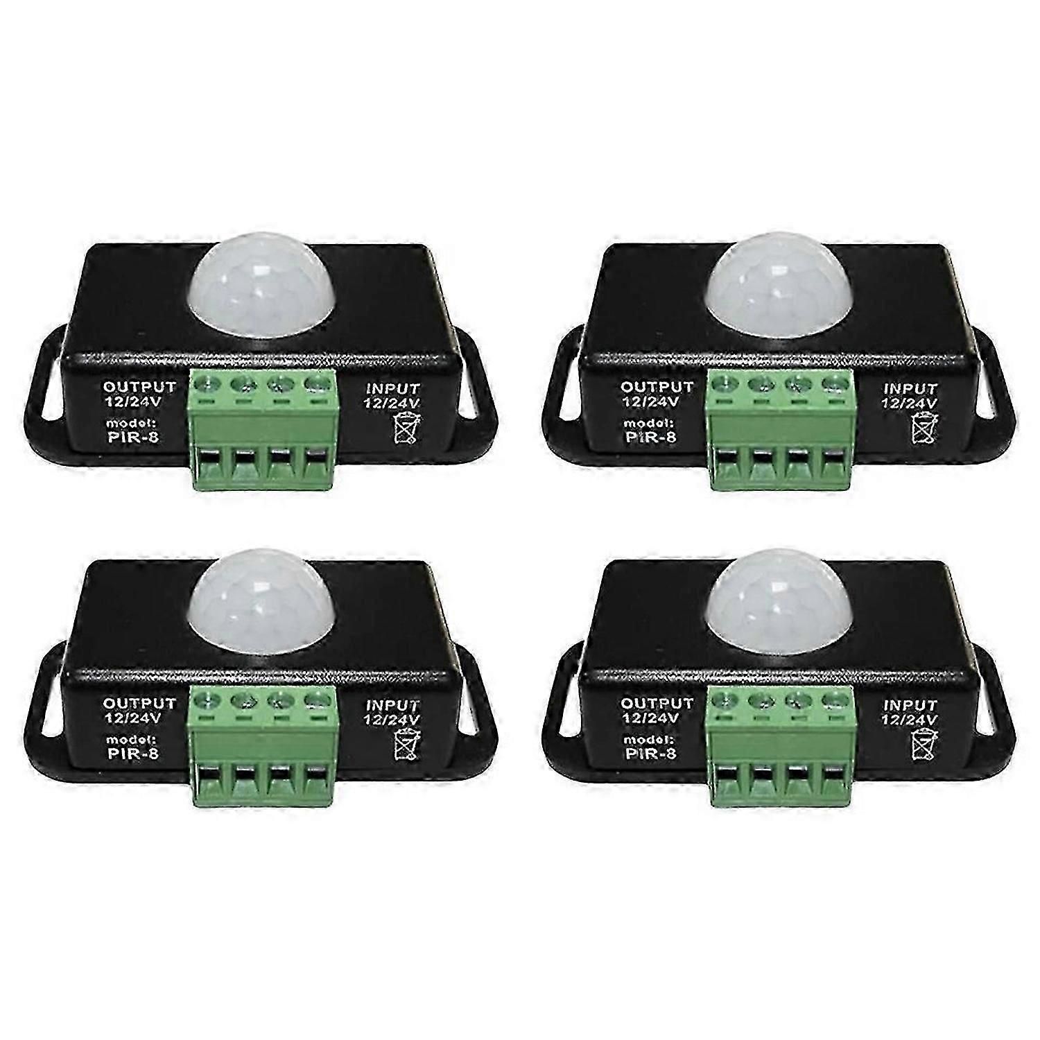 LED Motion Sensor 12V/24V DC, Motion Sensor Body Infrared Motion PIR Sensor Switch Automatic Wireless Light Bulbs Dimmer