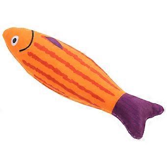 Jouet en peluche en forme de poisson à mâcher, à base d'herbe à chat, pour chaton interactif.