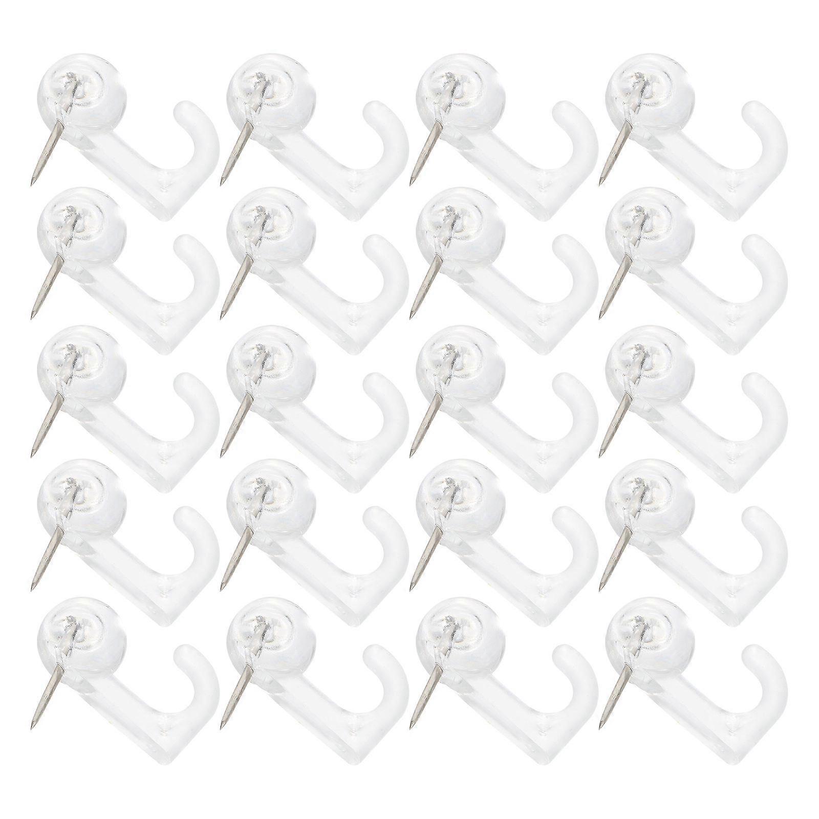 Pushpin Hook Multi-Purpose Plastic Alloy for DIY 50Pcs Kit