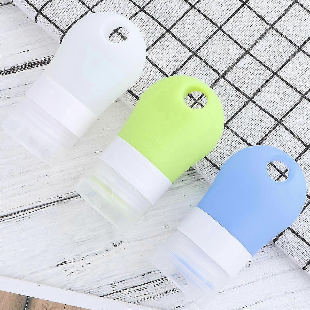 Silicone Empty Refillable Travel Bottles for Makeup, 3Pcs