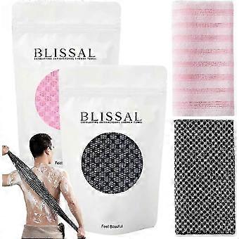 2Pcs Exfoliating Shower Towel No More Chemicals Exfoliation for All Ages, Exfoliating Antibacterial Shower Towel Keb