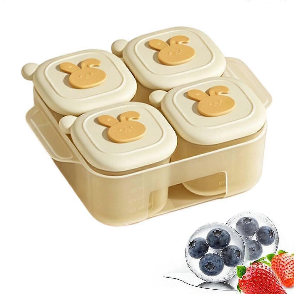 Lid Broth Container Puree Freezer Tray