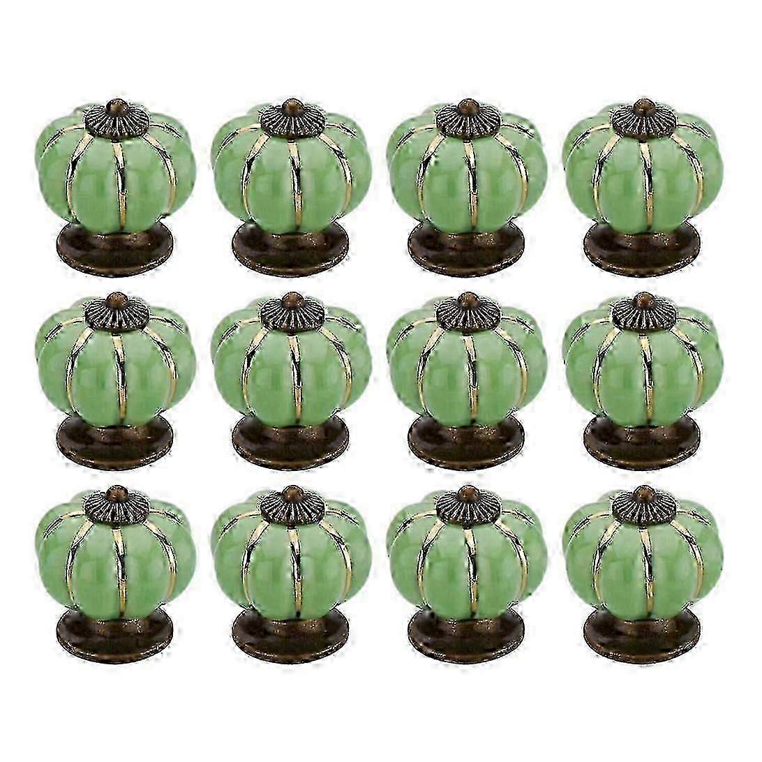 12 Pcs Knobs Vintage Ceramic Cabinet Knobs Drawer Dresser Knobs And Pulls Ceramic Cupboard Furnitur