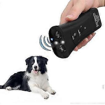 Pet gentle Ultrasonic Anti Barking Device for Dogs - Handheld Training Control Tool with LED Dual Sensor - Bark Begone Trainer - Deterrent, Silencer