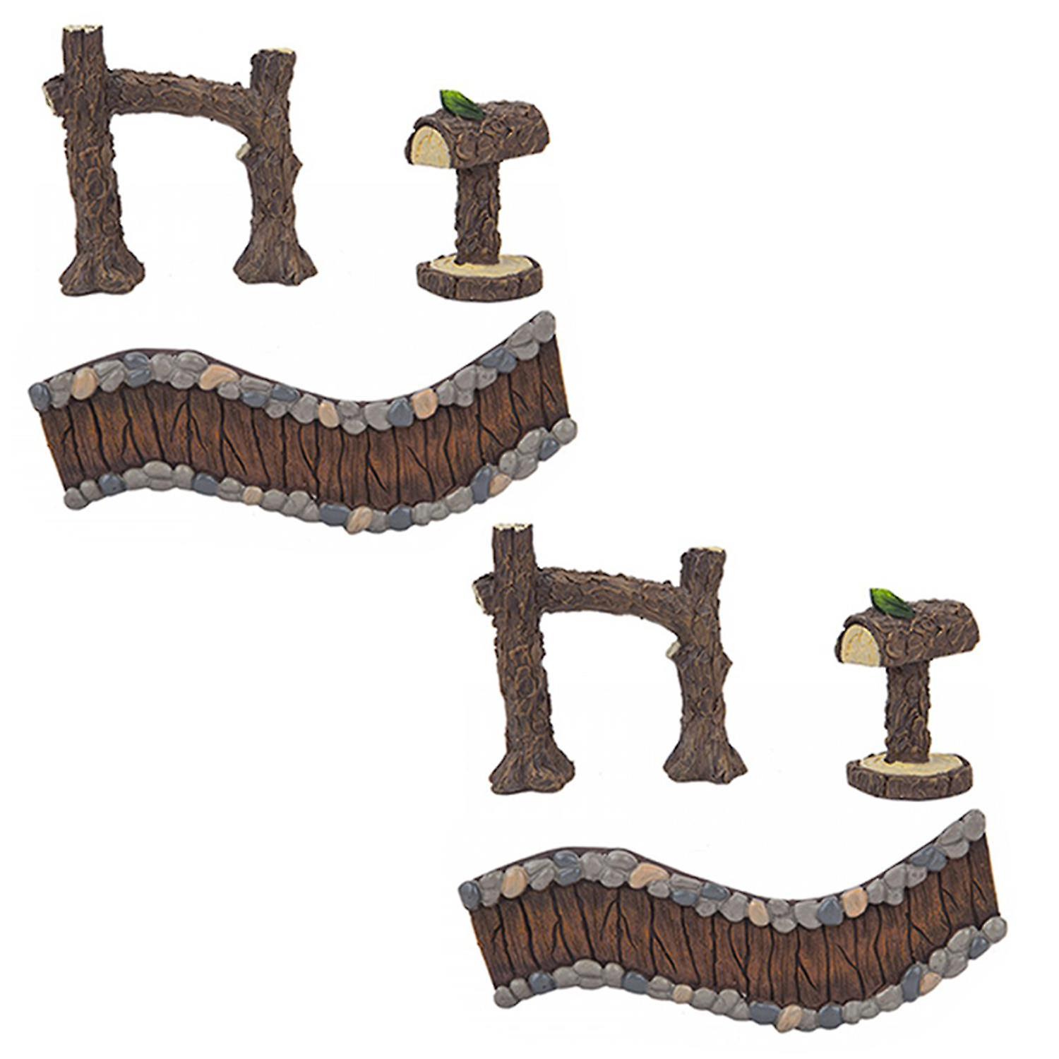 Secret Fairy Garden for Creating Enchanting Village, Woodland Path Set, Set of 2