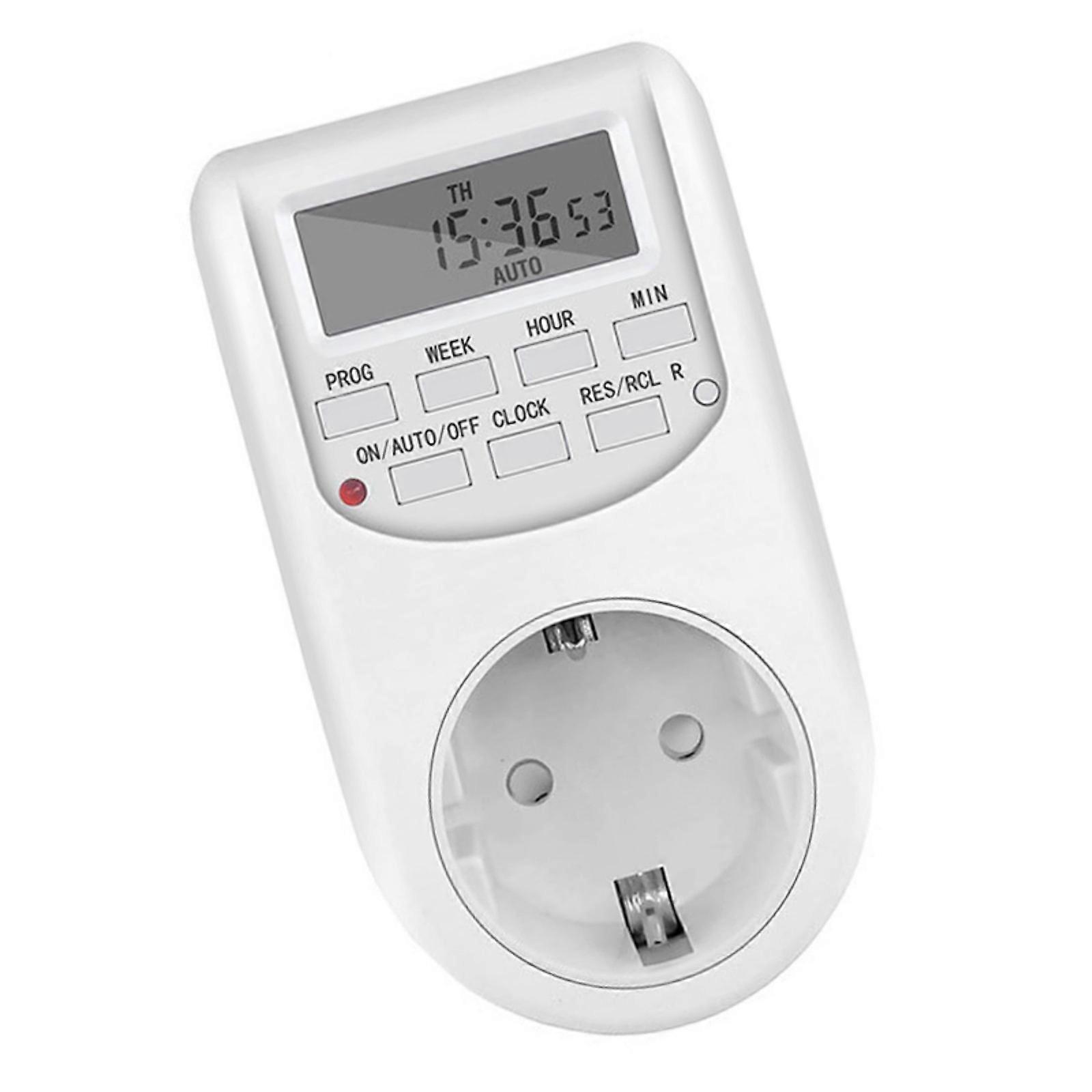 Energy Saving Electrical Timer Outlet Programmable Function for Reducing Electricity Bills 10A Simple Control Multicolor