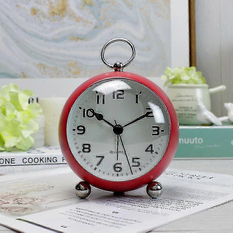 Retro Bell Alarm Clock (red)