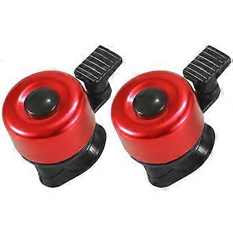 Kaesi 2Pcs Children Bicycle Bells Crisp Sound Rotatable Base Lightweight Anti Corrosion Cycling Alarm Horn Mini Bike Bells for Outdoor Cycling